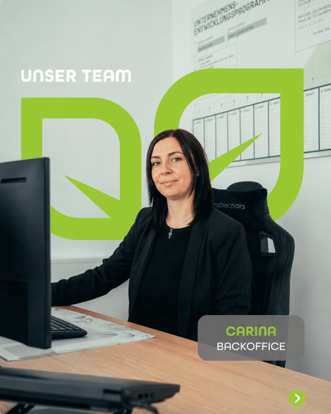 Carina, Backoffice
